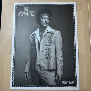 Bruno Mars 'The Romantic' promotional poster 18” by 24”